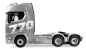 Preview: Radio-controlled Amewi Scania 770 S RC truck in silver, 1:18 scale