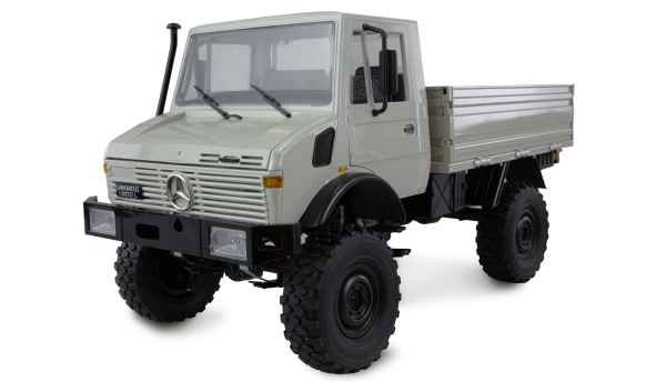 Amewi 22631 Mercedes-Benz Unimog Basic 4WD 1:12 RTR hellgrau RC Crawler