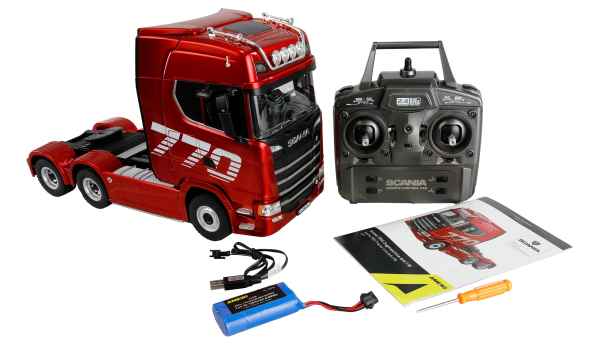 Amewi 22717 RC Modell-LKW Scania 770 S rot mit Fernsteuerung