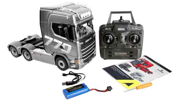 Amewi Scania 770 S 6x4 silver RC truck with rubber tyres