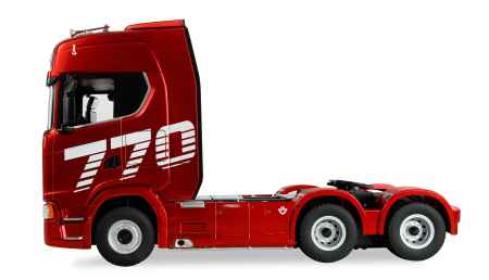 Amewi 22717 Scania 770 S Zugmaschine 6x4 1:18 RTR rot Seitenansicht