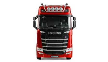 Amewi Scania 770 S Zugmaschine 6x4 RTR rot Frontansicht