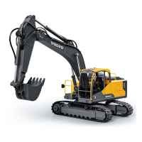 Remote-controlled Volvo excavator in 1:16 scale